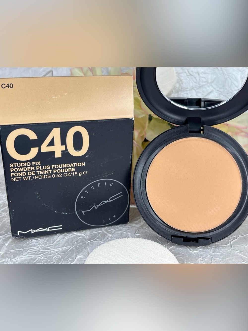 MAC Studio Fix Powder Plus Foundation - C40 - w/puff FS ORIGINAL NIB